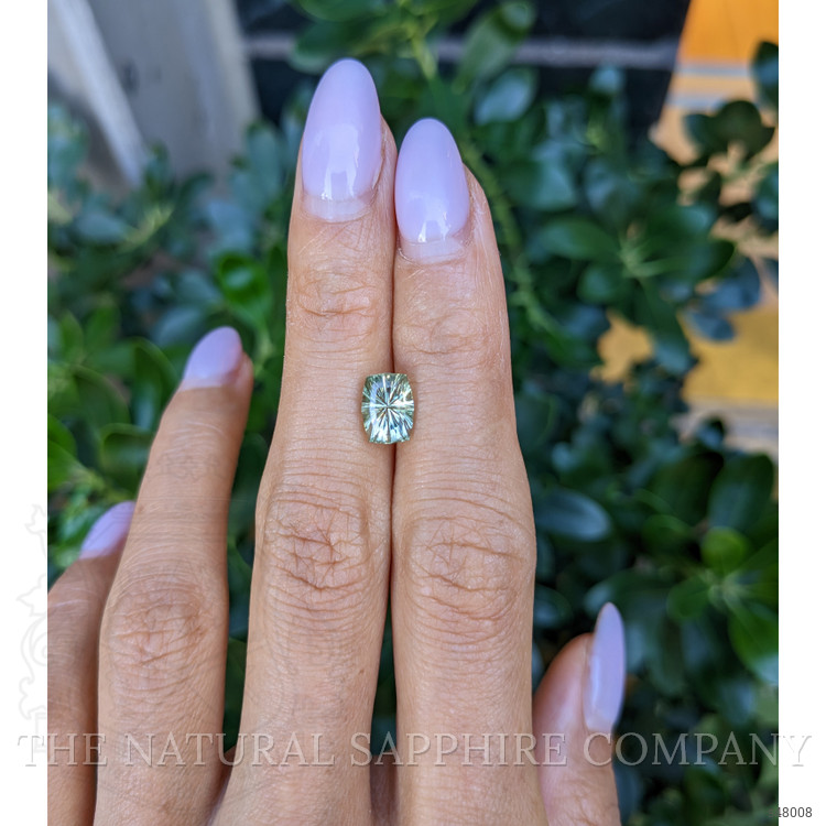 2.14 Ct. Yellowish Green Sapphire from Montana
