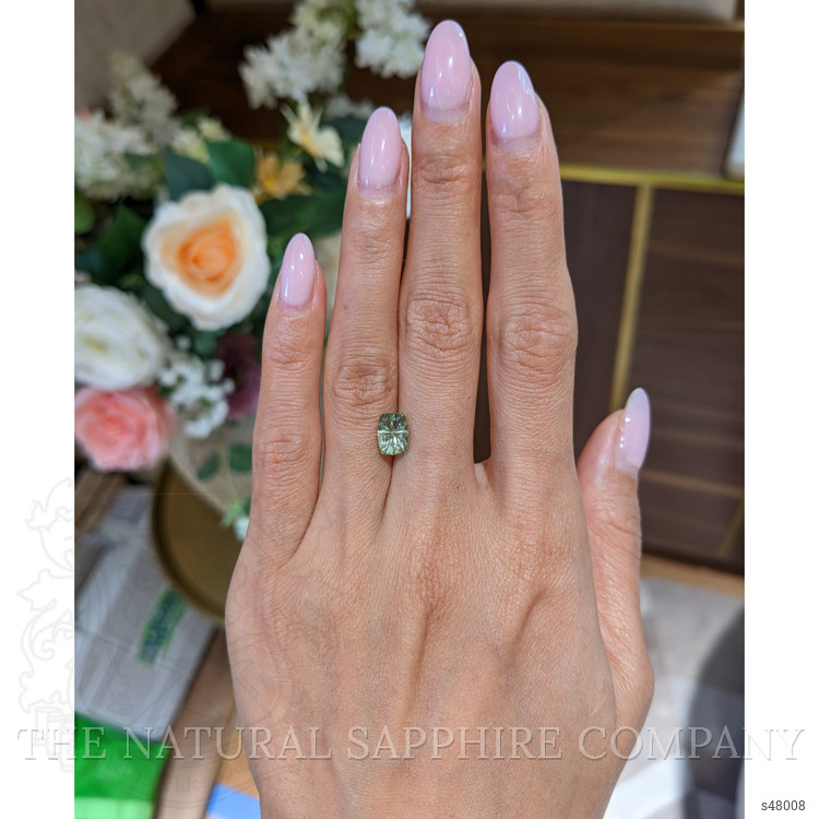 2.14 Ct. Yellowish Green Sapphire from Montana