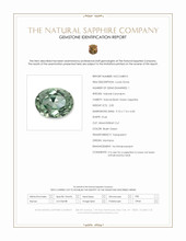2.00 Ct. Bluish Green Sapphire from Montana Scan Report