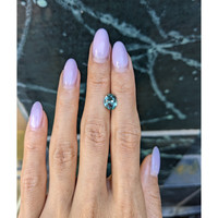 2.00 Ct. Bluish Green Sapphire from Montana Life Style