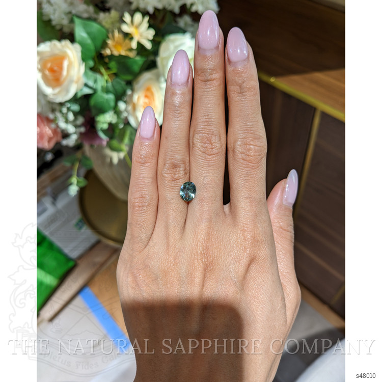 2.00 Ct. Bluish Green Sapphire from Montana
