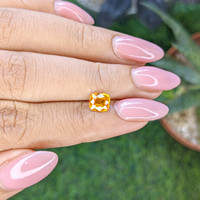 1.32 Ct. Yellowish Orange Sapphire from Ceylon (Sri Lanka) Life Style