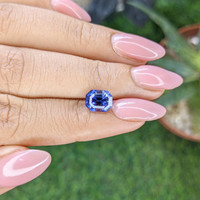 2.60 Ct. Purplish Blue Sapphire from Ceylon (Sri Lanka) Life Style