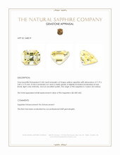 2.58 Ct. Yellow Sapphire from Ceylon (Sri Lanka) Appraisal