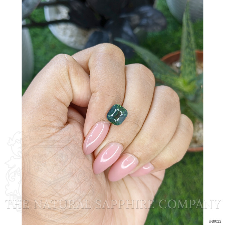 3.16 Ct. Bluish Green Sapphire from Madagascar