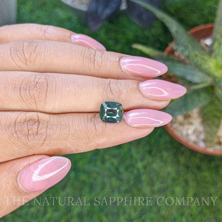 3.16 Ct. Bluish Green Sapphire from Madagascar