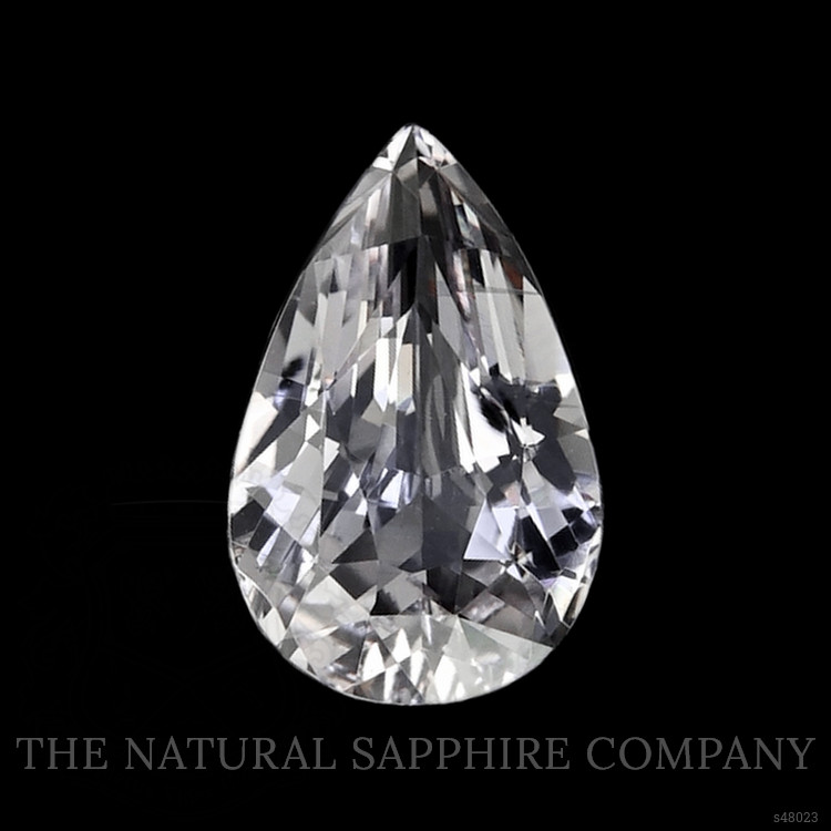 2.45 Ct. White Sapphire from Ceylon (Sri Lanka)