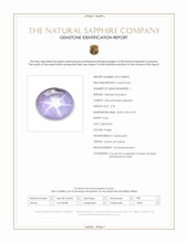 3.78 Ct. Purple Star Sapphire from Ceylon (Sri Lanka) Scan Report