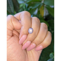 3.78 Ct. Purple Star Sapphire from Ceylon (Sri Lanka) Life Style