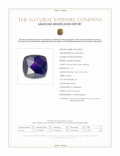 1.76 Ct. Bluish Purple Sapphire from Ceylon (Sri Lanka) Scan Report