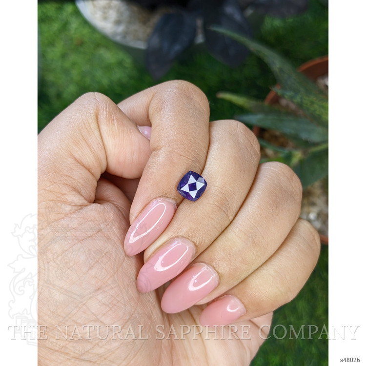 1.76 Ct. Bluish Purple Sapphire from Ceylon (Sri Lanka)