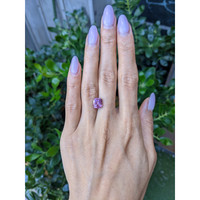4.16 Ct. Pinkish Purple Sapphire from Madagascar Life Style