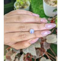 2.82 Ct. Greyish Blue Star Sapphire from Ceylon (Sri Lanka) Life Style