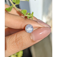 2.82 Ct. Greyish Blue Star Sapphire from Ceylon (Sri Lanka) Life Style