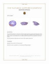 1.94 Ct. Pinkish Purple Star Sapphire from Ceylon (Sri Lanka) Appraisal