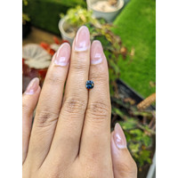 0.84 Ct. Greenish Blue Sapphire from Ceylon (Sri Lanka) Life Style