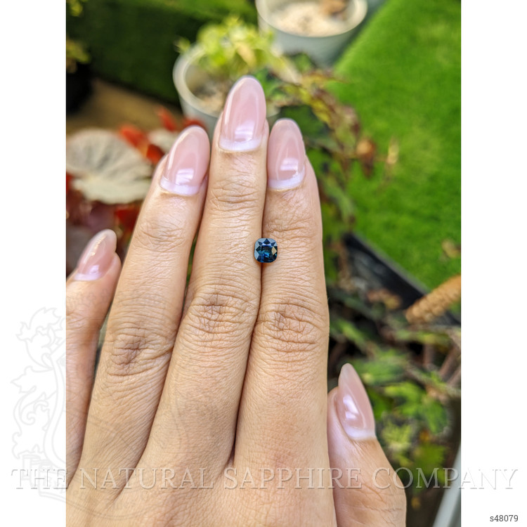 0.84 Ct. Greenish Blue Sapphire from Ceylon (Sri Lanka)