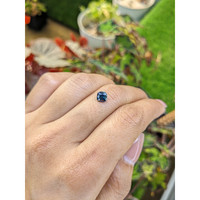 1.00 Ct. Greenish Blue Sapphire from Ceylon (Sri Lanka) Life Style