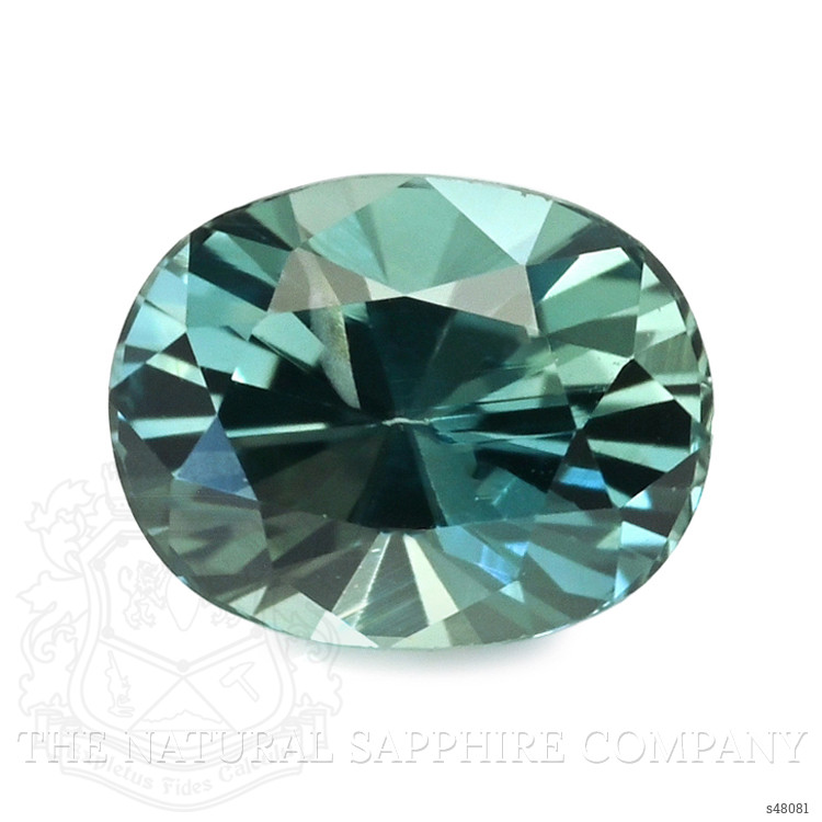 0.51 Ct. Bluish Green Sapphire from Ceylon (Sri Lanka)