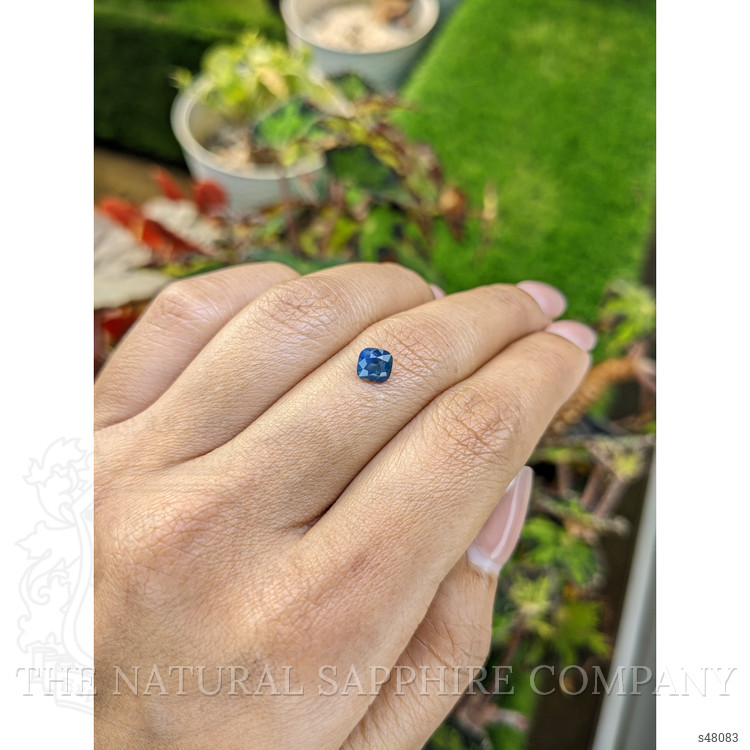 0.77 Ct. Greenish Blue Sapphire from Ceylon (Sri Lanka)