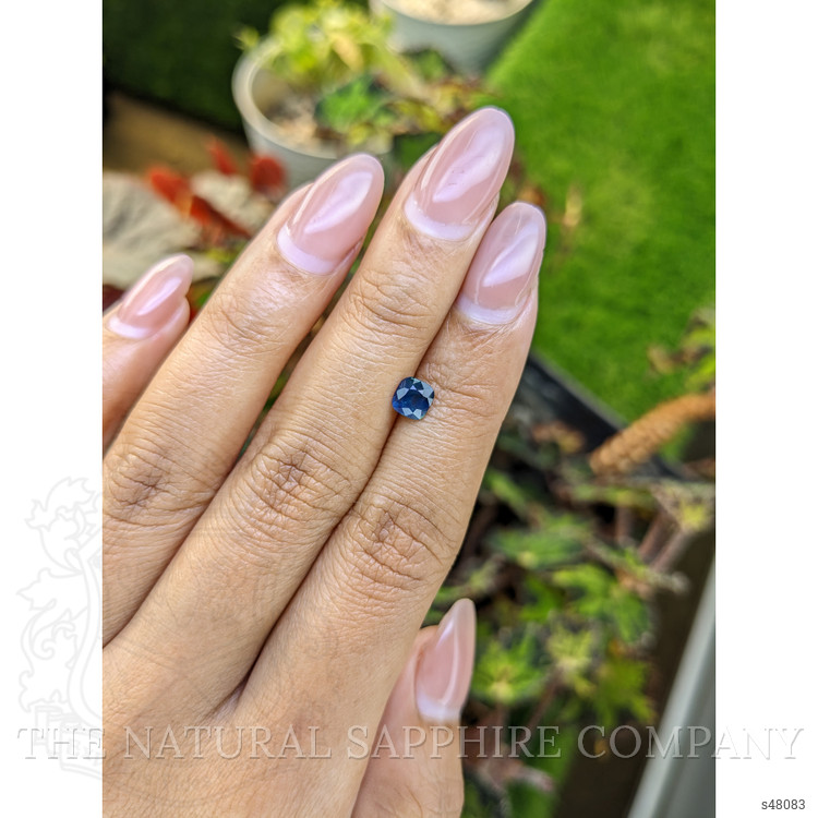 0.77 Ct. Greenish Blue Sapphire from Ceylon (Sri Lanka)