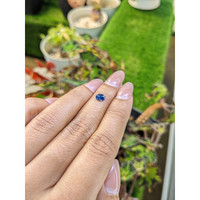 0.69 Ct. Greenish Blue Sapphire from Ceylon (Sri Lanka) Life Style