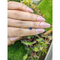 0.69 Ct. Greenish Blue Sapphire from Ceylon (Sri Lanka) Life Style
