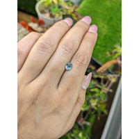 1.08 Ct. Greenish Blue Sapphire from Ceylon (Sri Lanka) Life Style