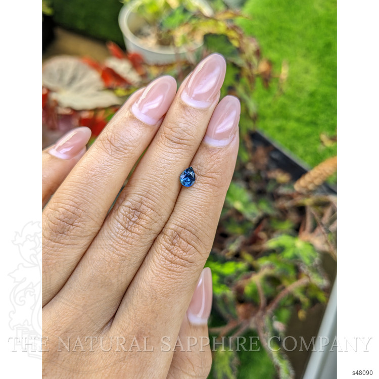 0.63 Ct. Greenish Blue Sapphire from Ceylon (Sri Lanka)