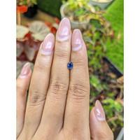 0.59 Ct. Greenish Blue Sapphire from Ceylon (Sri Lanka) Life Style