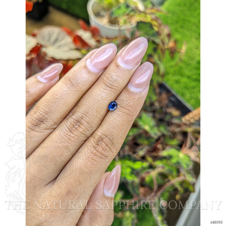 0.59 Ct. Greenish Blue Sapphire from Ceylon (Sri Lanka)