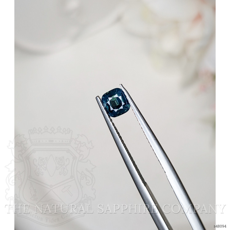 0.85 Ct. Greenish Blue Sapphire from Ceylon (Sri Lanka)