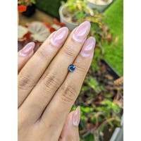 0.85 Ct. Greenish Blue Sapphire from Ceylon (Sri Lanka) Life Style