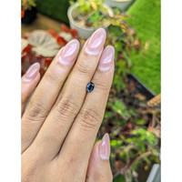 0.75 Ct. Greenish Blue Sapphire from Ceylon (Sri Lanka) Life Style