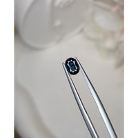 0.75 Ct. Greenish Blue Sapphire from Ceylon (Sri Lanka) Life Style