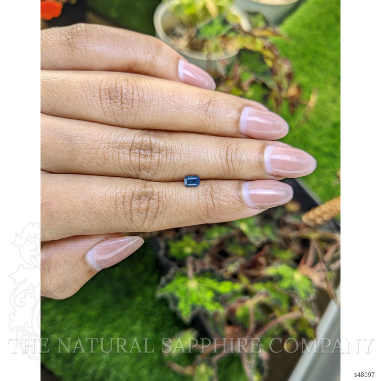 0.48 Ct. Greenish Blue Sapphire from Ceylon (Sri Lanka)