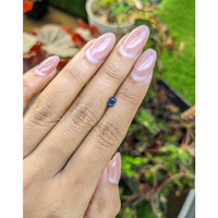 0.48 Ct. Greenish Blue Sapphire from Ceylon (Sri Lanka) Life Style