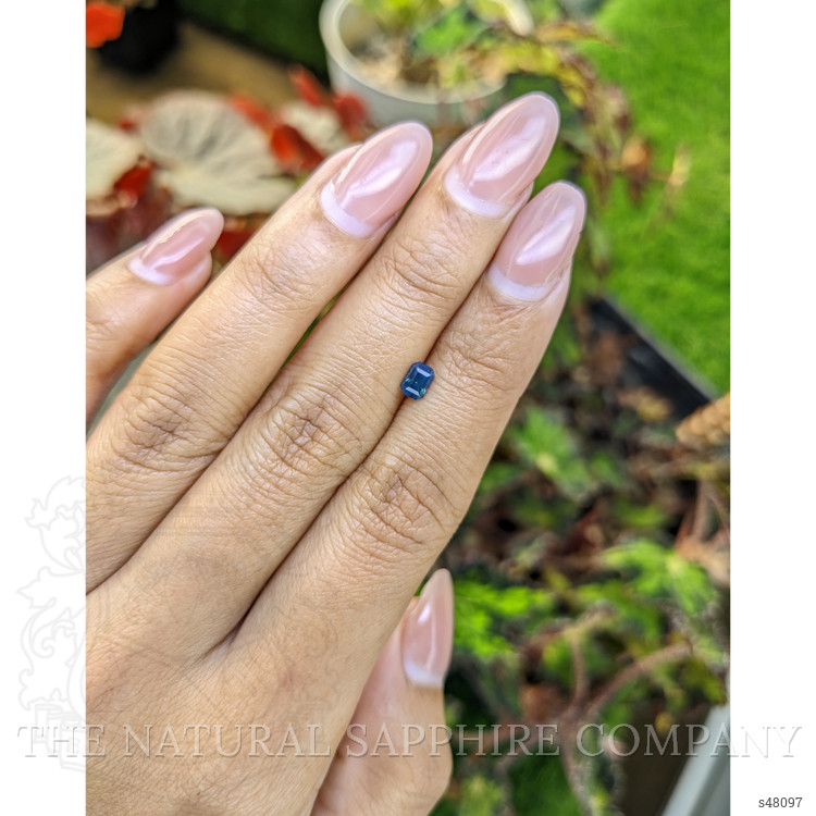 0.48 Ct. Greenish Blue Sapphire from Ceylon (Sri Lanka)