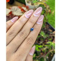 0.95 Ct. Greenish Blue Sapphire from Ceylon (Sri Lanka) Life Style