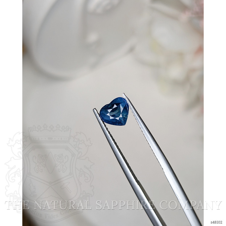 1.13 Ct. Greenish Blue Sapphire from Ceylon (Sri Lanka)