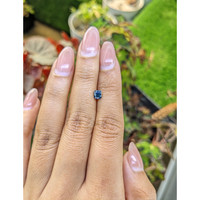 0.66 Ct. Greenish Blue Sapphire from Ceylon (Sri Lanka) Life Style