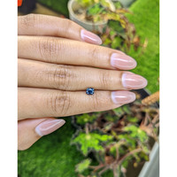 0.66 Ct. Greenish Blue Sapphire from Ceylon (Sri Lanka) Life Style