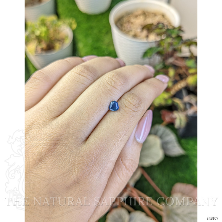 0.78 Ct. Greenish Blue Sapphire from Madagascar