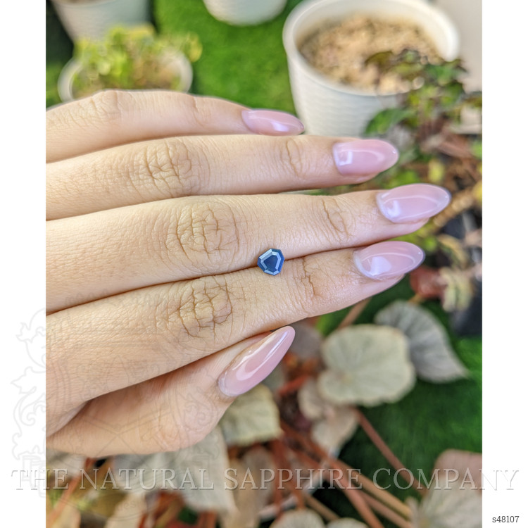 0.78 Ct. Greenish Blue Sapphire from Madagascar