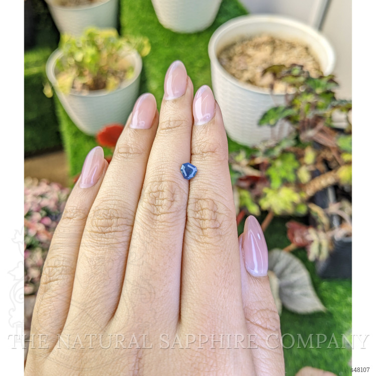 0.78 Ct. Greenish Blue Sapphire from Madagascar