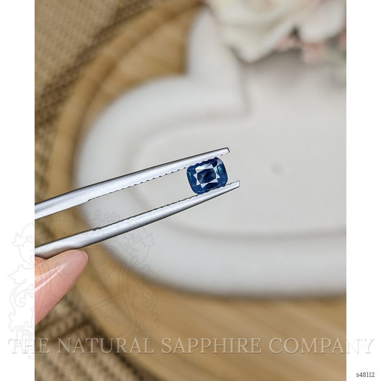0.56 Ct. Greenish Blue Sapphire from Madagascar