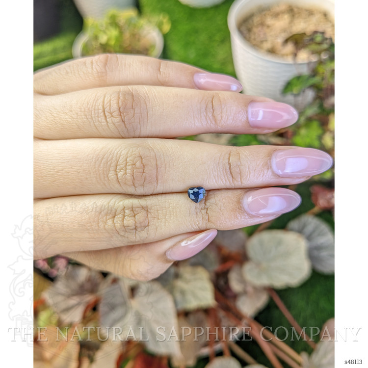 0.71 Ct. Greenish Blue Sapphire from Ceylon (Sri Lanka)