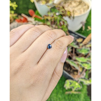 0.71 Ct. Greenish Blue Sapphire from Ceylon (Sri Lanka) Life Style