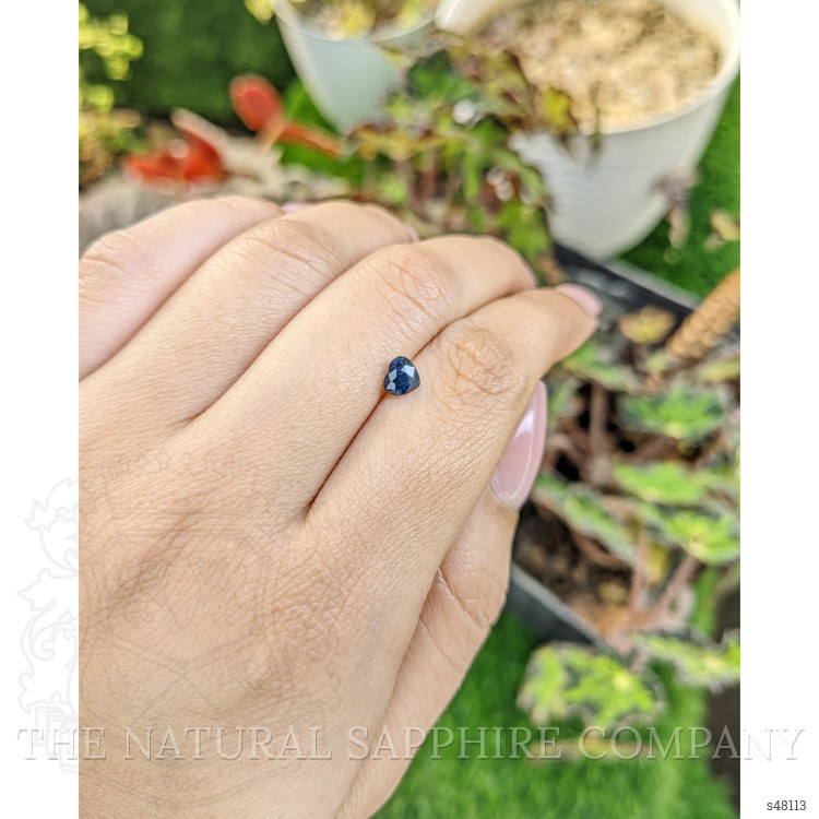 0.71 Ct. Greenish Blue Sapphire from Ceylon (Sri Lanka)