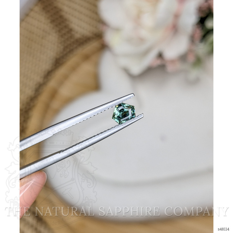 0.56 Ct. Bluish Green Sapphire from Madagascar
